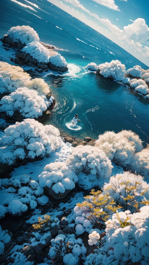 # 虹の奇跡の光降る神秘的な願望成就の開運背景画像生成プロンプト
無限の宇宙を思わせる深遠な空間の上方に、壮大な七色の虹が大きくアーチを描いている。この虹は通常の虹よりも鮮やかで、まるで生命を持つかのように脈動している。虹の各色が明滅し、神秘的な輝きを放っている。
虹の頂点から、奇跡の願望成就の光が黄金の滝のように降り注いでいる。この光は、純粋な金色の光芒と、七色の虹色の粒子が混ざり合った、言葉では表現しきれない美しさを持っている。光は降り注ぐにつれて、星屑のようにキラキラと輝くダイヤモンドの粉へと変化し、空間全体を満たしていく。
この奇跡の光は、触れるものすべてに強力な願望成就のエネルギーをもたらす。光の粒子は、まるで意思を持っているかのように、空間内のあらゆる要素と相互作用している。
中央に浮かぶ巨大な黄金の扉に光が降り注ぐと、扉全体が虹色に輝き、神秘的な共鳴を起こす。扉の隙間からは、さらに強烈な光と生命の息吹が漏れ出し、二つの光が混ざり合って幻想的な光の渦を作り出している。
浮遊する水晶球に光が触れると、球体内の時計の針が一瞬速く回り、過去、現在、未来が交錯するような幻視が球体内に現れる。光を通した水晶球は、まるで未来を映し出す占いの球のような神秘的な様相を呈している。
幻想的な植物たちは、降り注ぐ光を吸収し、これまで見たこともないような色彩で花開いていく。花びらは虹色に輝き、葉は金色に光り輝いて、生命力溢れる姿を見せている。
虚空のテーブルに並ぶ万華鏡のようなお菓子たちは、光に触れると内側から輝き始め、食べるだけで願いが叶うかのような魔法のオーラを放っている。
家族の笑顔の光の肖像画は、奇跡の光に包まれることで、より一層生き生きとし、まるで実際にその場にいるかのような立体感を帯びている。
願い事ボードに光が触れると、星々で描かれた「家族が皆健康で、笑顔で、自分の望む道を歩めます様に」という願いの言葉が、まるで生命を得たかのように踊り出し、空間内を自由に漂い始める。その様子は、願いが既に宇宙に受け入れられ、実現に向かって動き出しているかのような印象を与える。
クリスタルの風鈴は、光に触れるたびに虹色に輝き、天上の楽団のような荘厳な音色を奏で始める。その音色は、「これから出会う人達の、何かのきっかけの1つに」なることを強く暗示し、聞く者の心に直接響いてくる。
遠くの銀河の渦の中に浮かぶ、未来の「やりきった自分」のシルエットは、奇跡の光に包まれることでより鮮明になり、まるでその場に実在するかのような存在感を放っている。そのシルエットは、光と共に手を差し伸べ、現在の自分を未来へと導くような仕草を見せている。
全体が幻想的な光に包まれ、虹からの奇跡の願望成就の光が空間全体を神秘的な輝きで満たしている。この光は見る者の心に直接語りかけ、強い希望と勇気、そして願いは必ず叶うという確信を与えるかのようだ。空間の境界は曖昧で、現実と夢、過去と未来が溶け合い、すべての願いが叶う無限の可能性を感じさせる、壮大で神秘的な光景が広がっている。