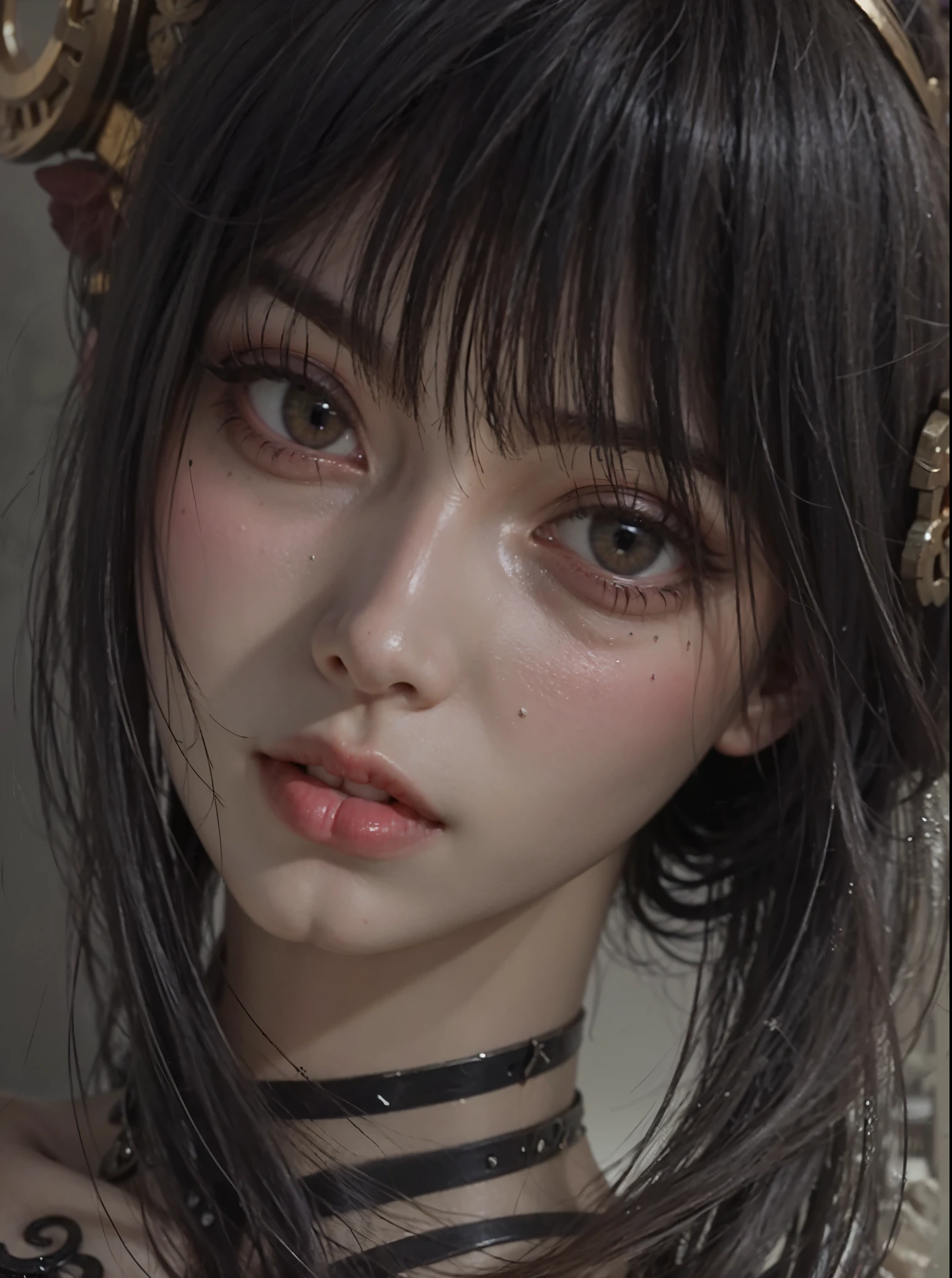a close up of a girl , detailed purple hair , big booobs , shadowbringers cinematic, 4 k detail fantasy, a beautiful fantasy empress, game cg, xianxia fantasy, xianxia hero, 2. 5 d cgi anime fantasy artwork, cinematic goddess close shot, ruan jia and artgerm, wow 4 k detail fantasy, hyper-detailed fantasy character, high definition, hyper- detailed,perfect, fantastic, detailed facial and body skin texture, detailed vagina (pussy), detailed eyes . ultra realistic, ultra detailed