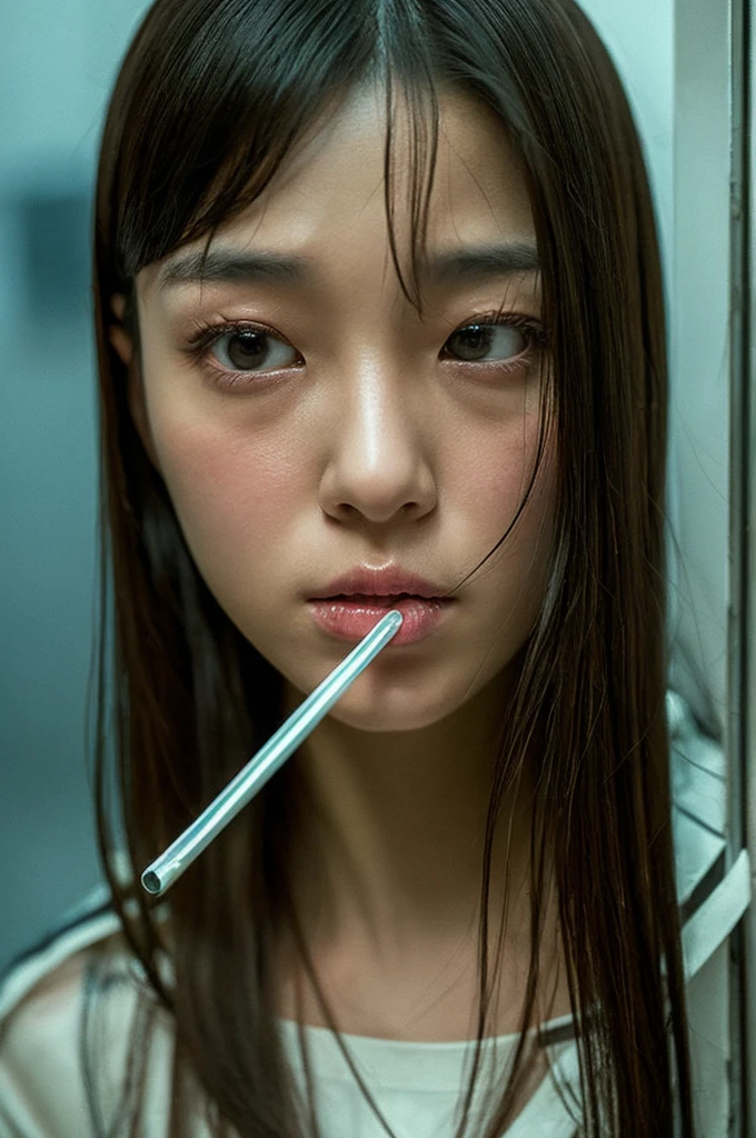 (((kamaDo nezuko gag Bamboo gaggeD mouth open))), High-level Masterpiece 8K TopQuality, Ultra-DetaileD CG, AbsurD DetaileD wallpaper, PerfectLighting, Extremely DetaileD (((Personifying " Nezuko KamaDo " as a KAWAII Girl))), Characteristic Items, aesthetic LifeLike RenDering, MysticSight, Haze TynDall Scattering, (StuDio GRAY BackgrounD with (OoDles Dazzling RainbowColorParticles (bokeh))), (((Assfocus)) RounDlyButts ThighGap), (ExposeD:0.6) 🔞 BREAK (Acutance:0.8), (NOGIZAKA FaceVariations) Extremely DetaileD very KAWAII FaceVariations, ChilDish CaptivatingGaze ElaboratePupils DetaileD Eyes with (SparklingHighlights:1.28), (Voluminous LongEyelashes:0.88)、Glossy ReDLips with beautiful Details, CoquettishTongue, RosyCheeks, RaDiant PearlSkin with Transparency, Glowing DowneyHair . { (Dynamic LifeLike expressions:1.4) | (:D) }, (large eyes:-1) . Demon slayer