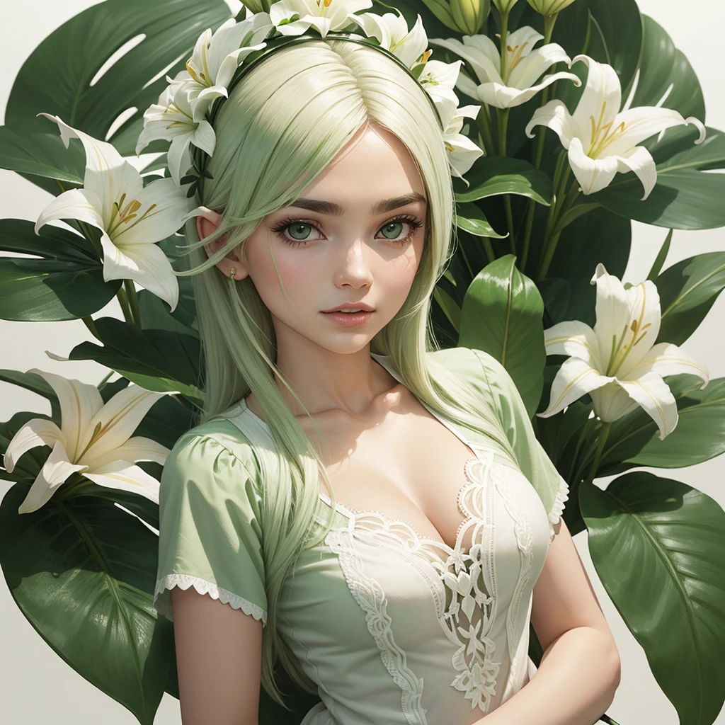 lily,White-green tones,Vision Center,Brazilian women