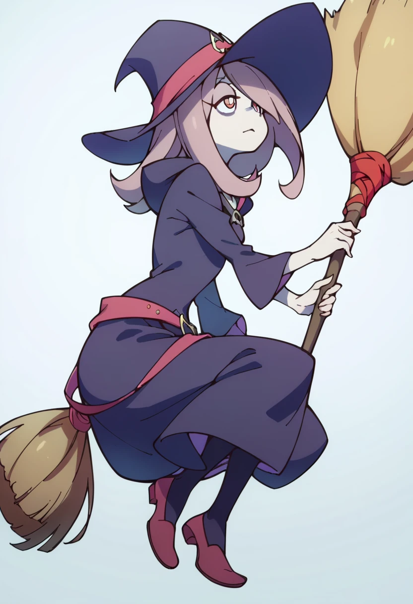 Sucy Manbavaran, solo, broom riding, witch, witch hat 