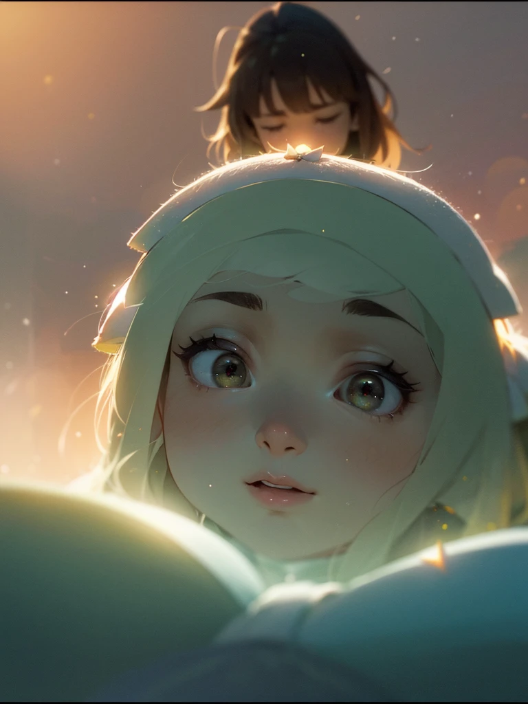(Sumilux f1.4 50mm , low Latitude old color negative film , cross process , bokeh, flare, chromatic aberration , soft focus, (Shallow focus) , soft glow , Maximum aperture, high Key , Transparent depiction) , artistic photo , looking away , Harry Potter starring Rowan Atkinson , Hermione is played by Shimura Ken , comedy