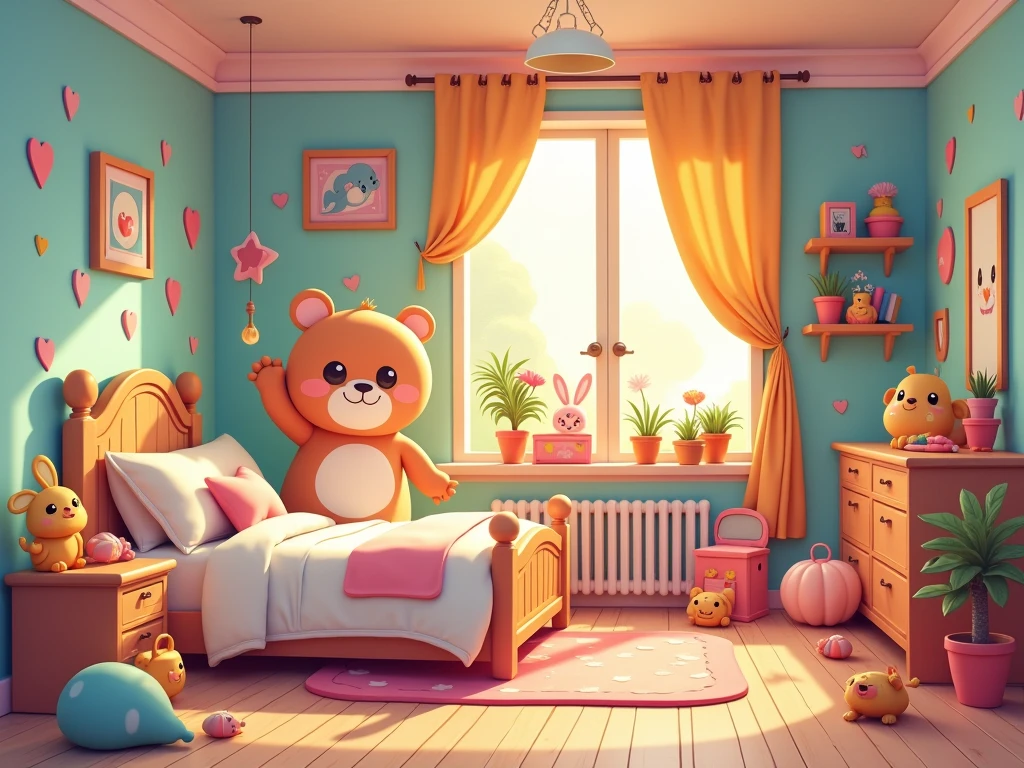 Cartoon bedroom design