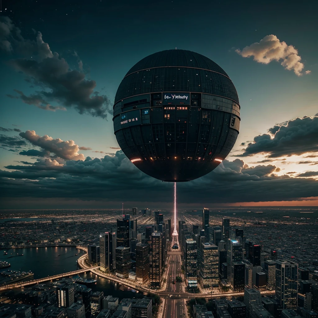 Generate a realistic video of a city after the end of the world