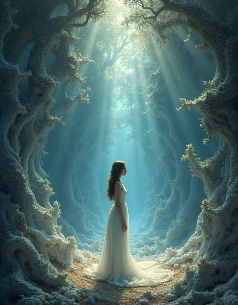 (masterpiece, Highest quality, Highest quality, Official Art, beautifully、aesthetic:1.2), (One girl:1.3), (Fractal Art:1.3),