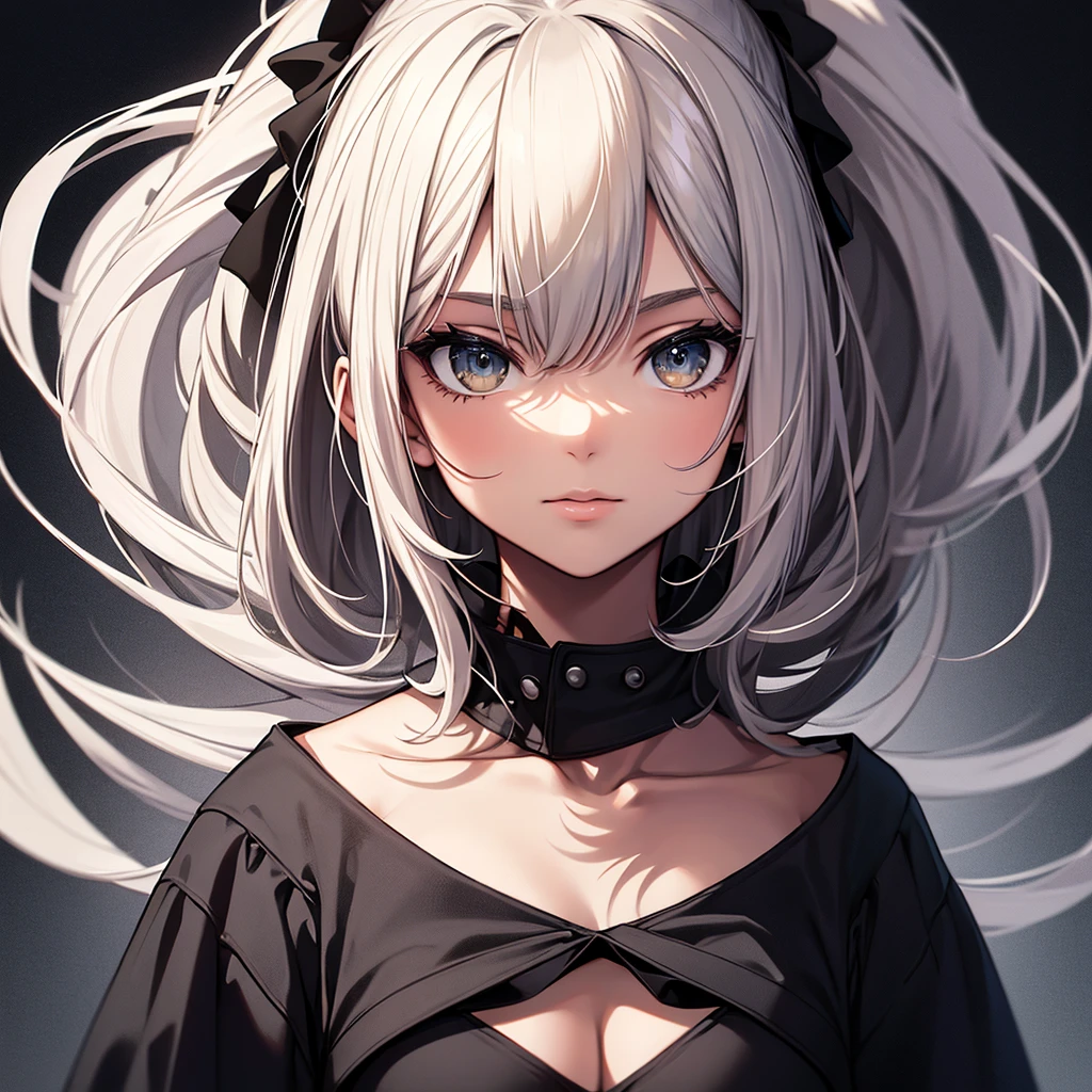 , (masterpiece:1.3), ((the best_quality)), (absurd), 1 Girl, portrait, simple_background, Black_background,