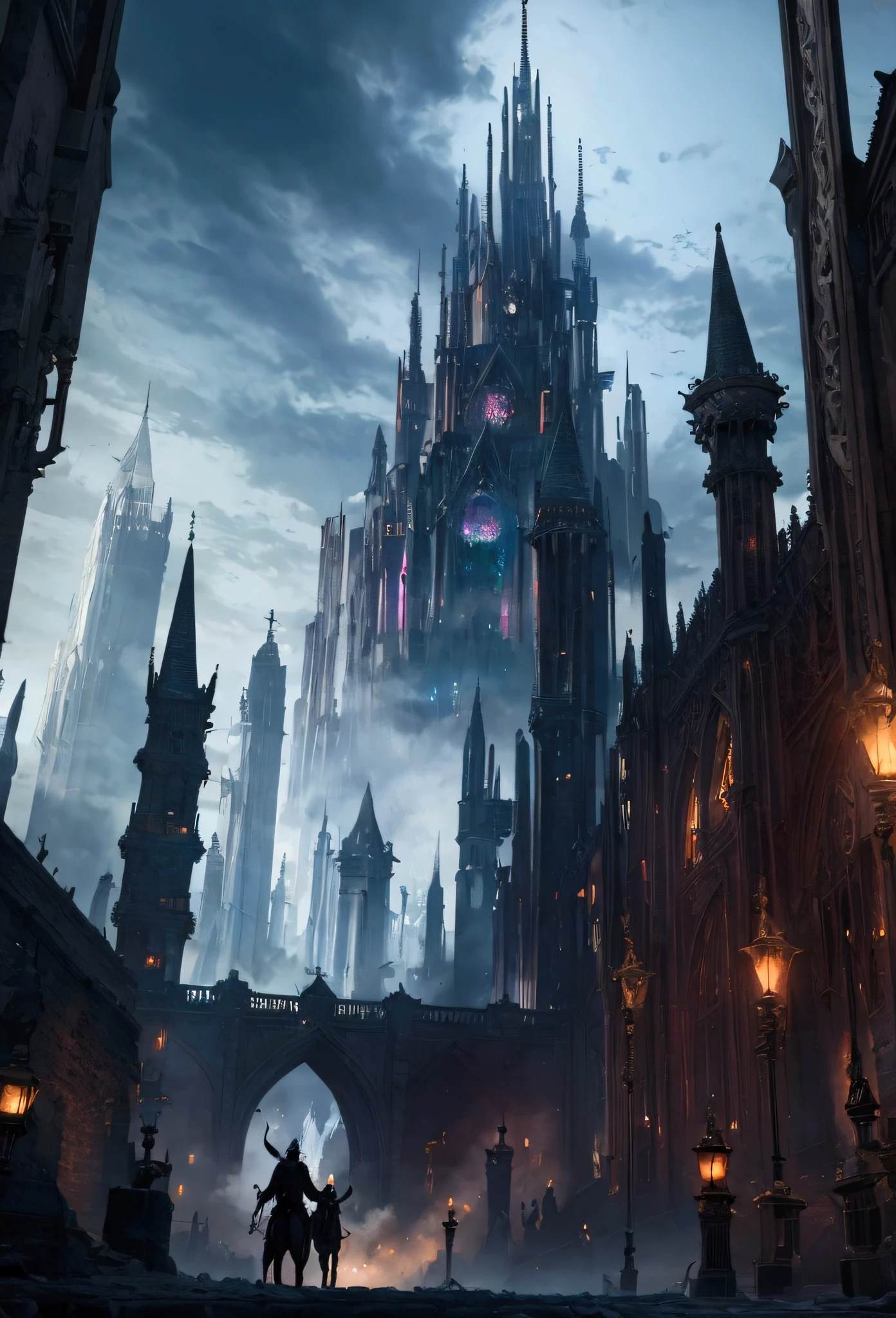 A dark fantasy city .