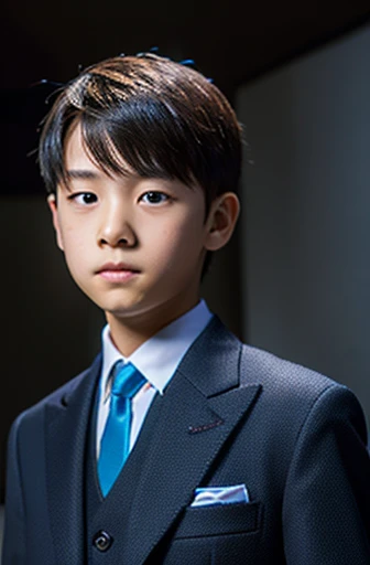 13 year old boy in suit
and belt viable
4k high rez good detail