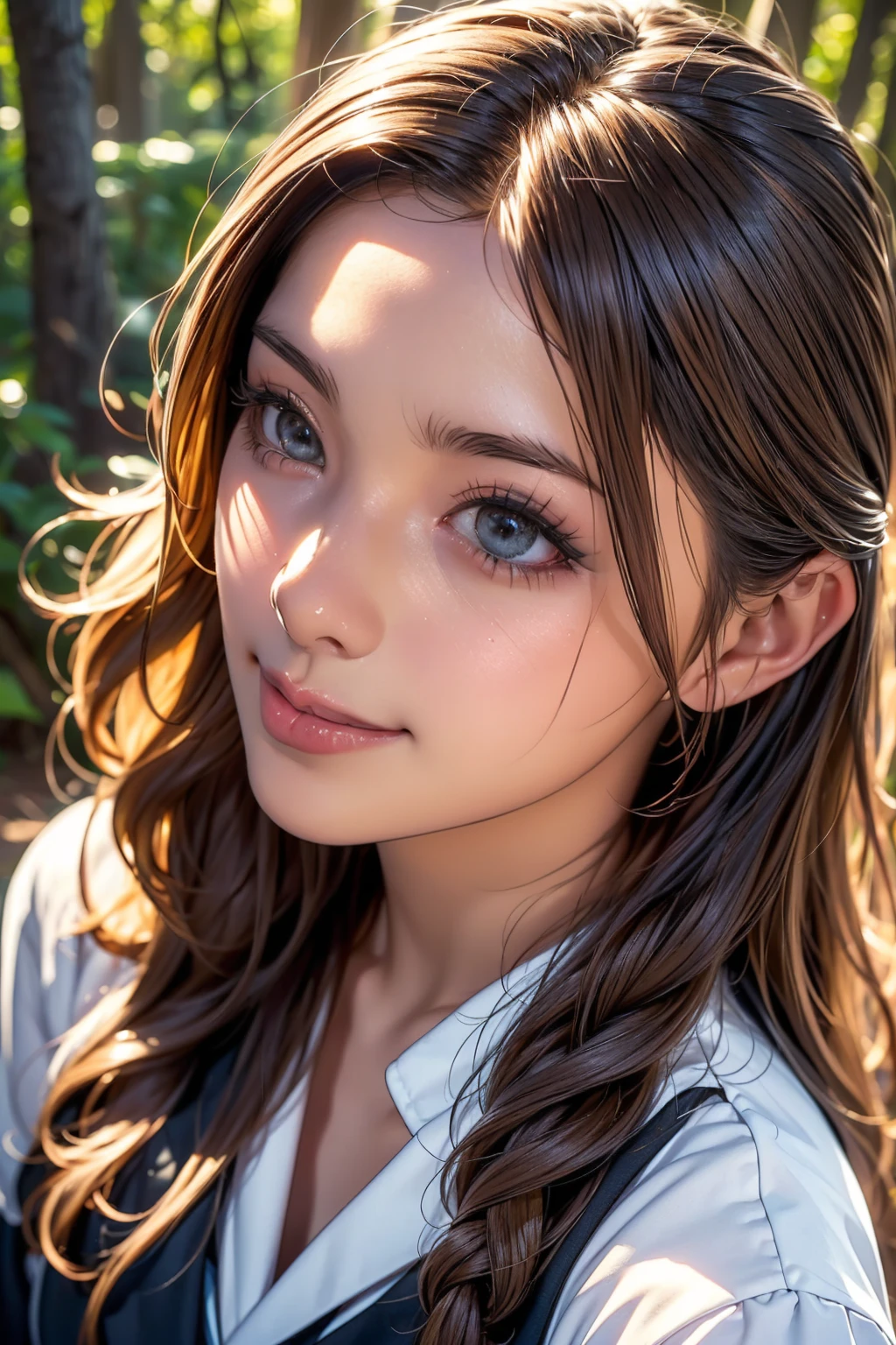 Close-up portrait with soft natural light --auto
