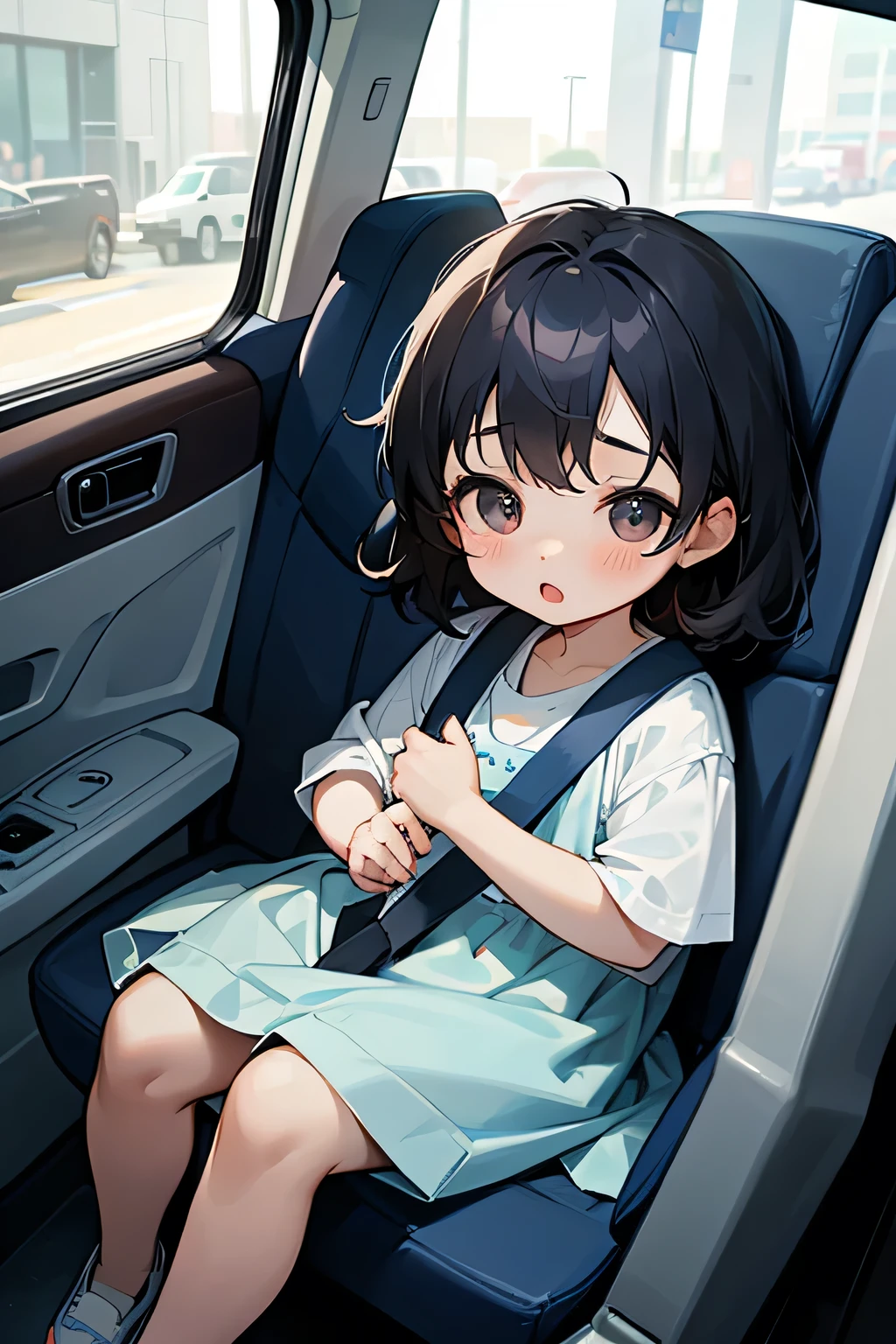 Passenger seat,,baby,웃고있는