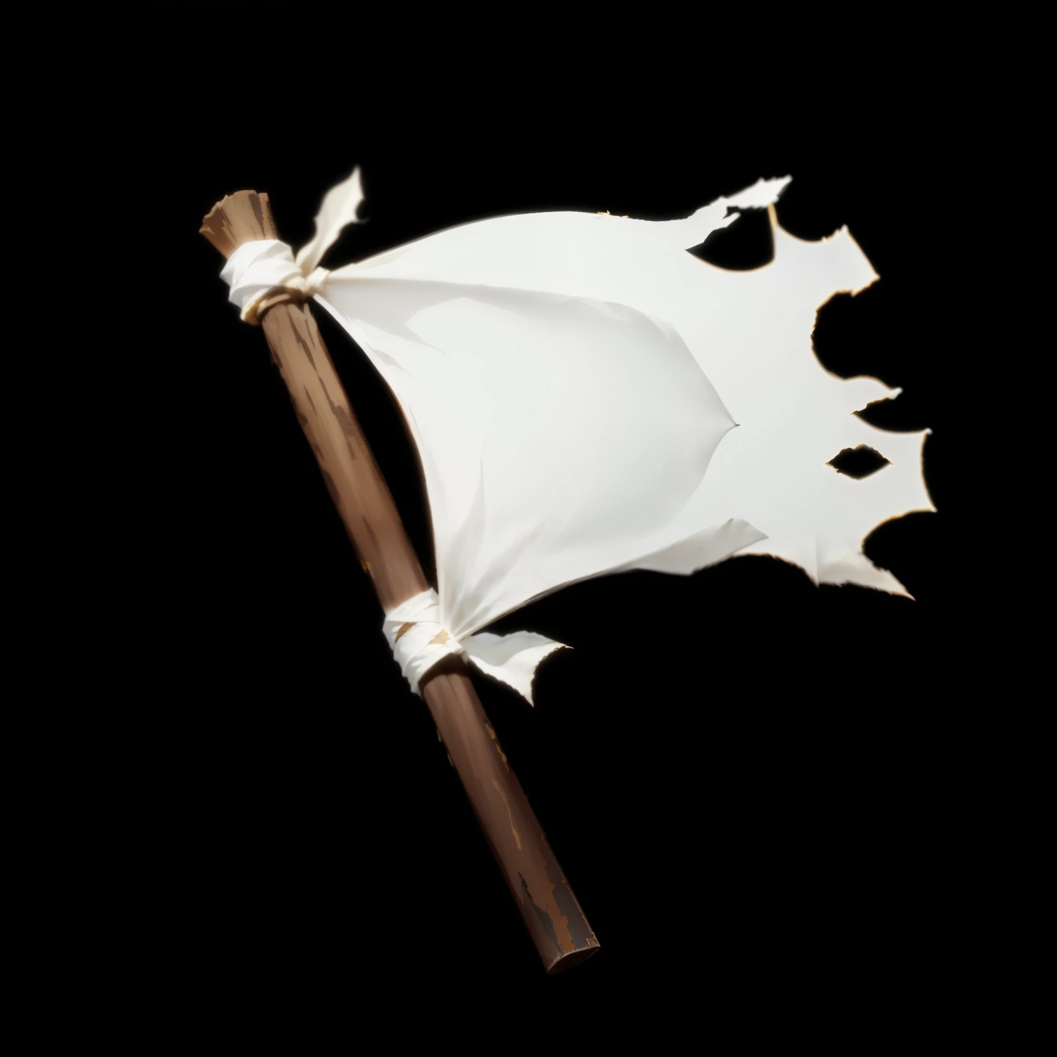 Tattered Cape, Role Playing Game Items, White loincloth, The sail was torn, banner, White cape,3d icons for mobile games,lol icon