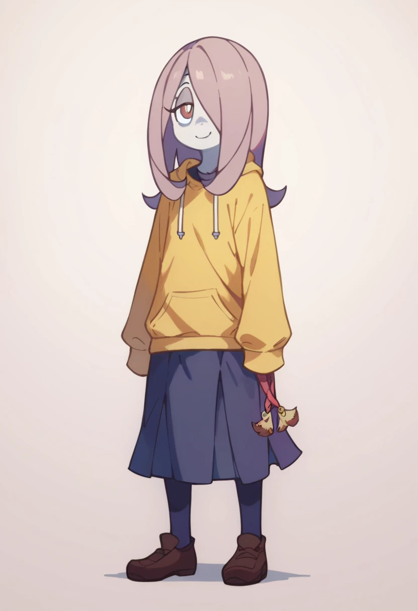 smiling, Sucy Manbavaran, solo, full body,