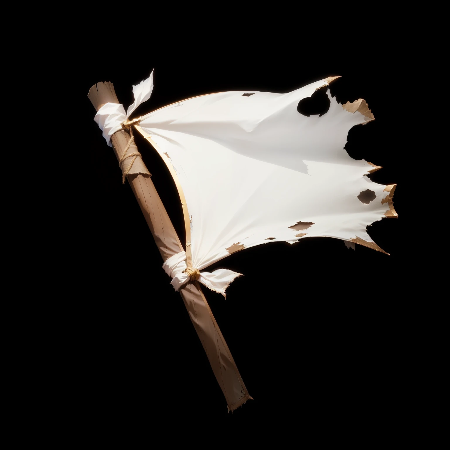 Tattered Cape, Role Playing Game Items, White loincloth, The sail was torn, banner, White cape,3d icons for mobile games,lol icon