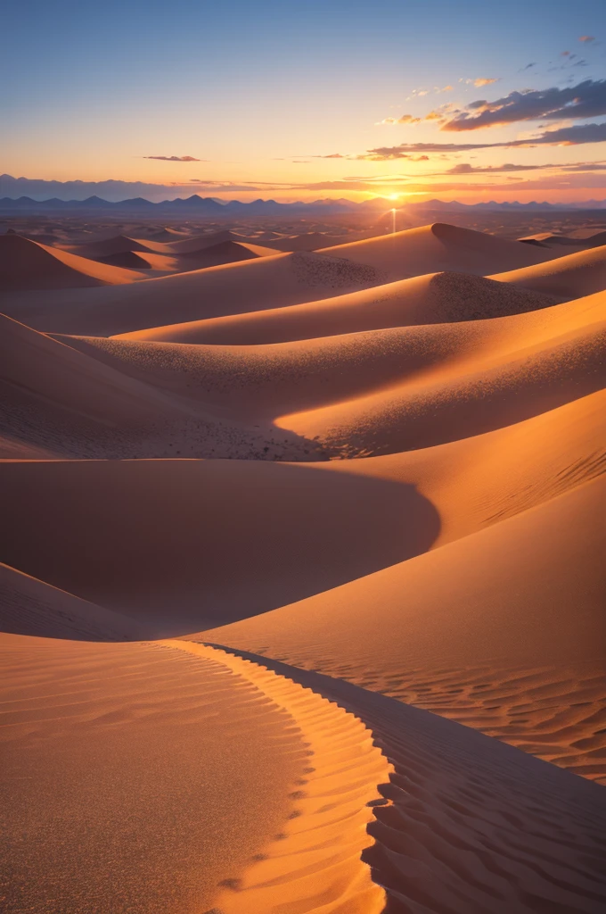 desert, sunset