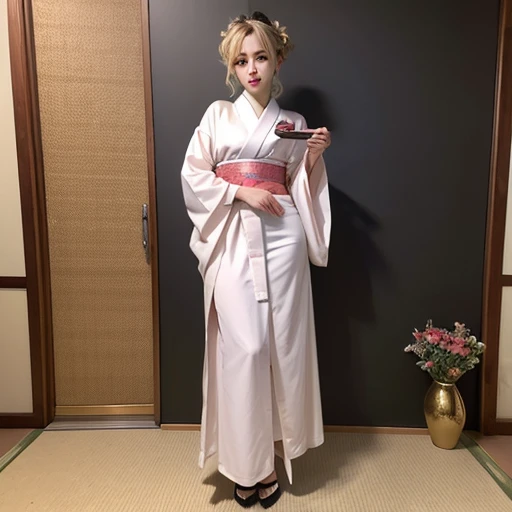 ((Highest quality)), ((masterpiece))、whole body、Hime cut、kimono、D Cup、Selfish Body、Dynamic