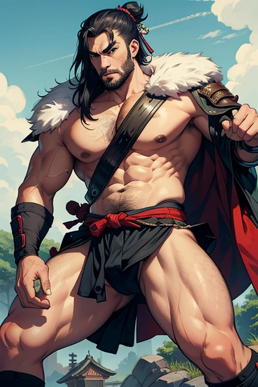 Samurai man hairy legs incado