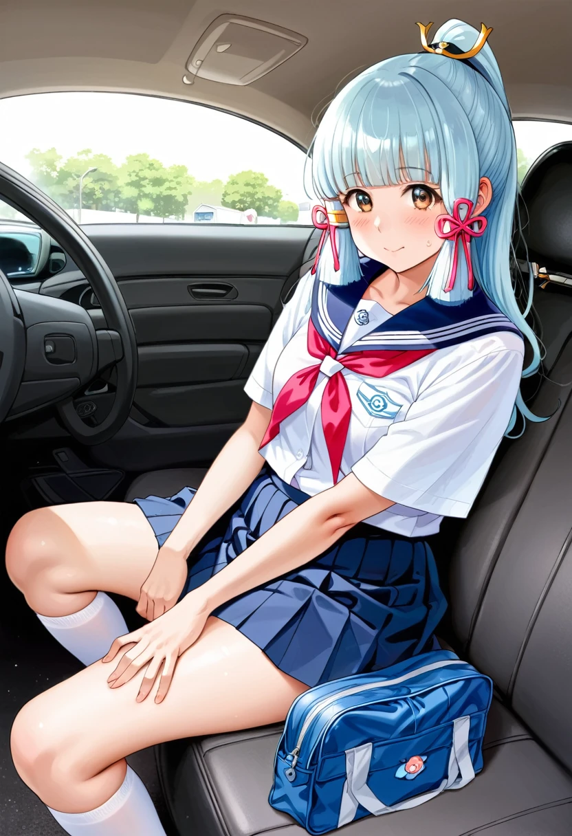 nsfw、BREAK Perfect Anatomy、Highest quality、(cute:1.1)、(cute)、(High resolution:1.2)、Unbelievably absurd:1.3、Incredible illustrations、(cuteイラスト:1.2)、(Beautiful background、Inside a crowded train)(1 girl) 、solo)、(10th Generation、JK、 face、Small breasts:1.2)、slender、、、、Eye highlights、embarrassed、、1girl(beret、Cotton shirt、Check skirt、school bag)( Sex preparation:1.2),Appealing pussy, (I put my hands on the door and turned around、lying on back), Inside the pussy, Vagina、pussy juice:1.2