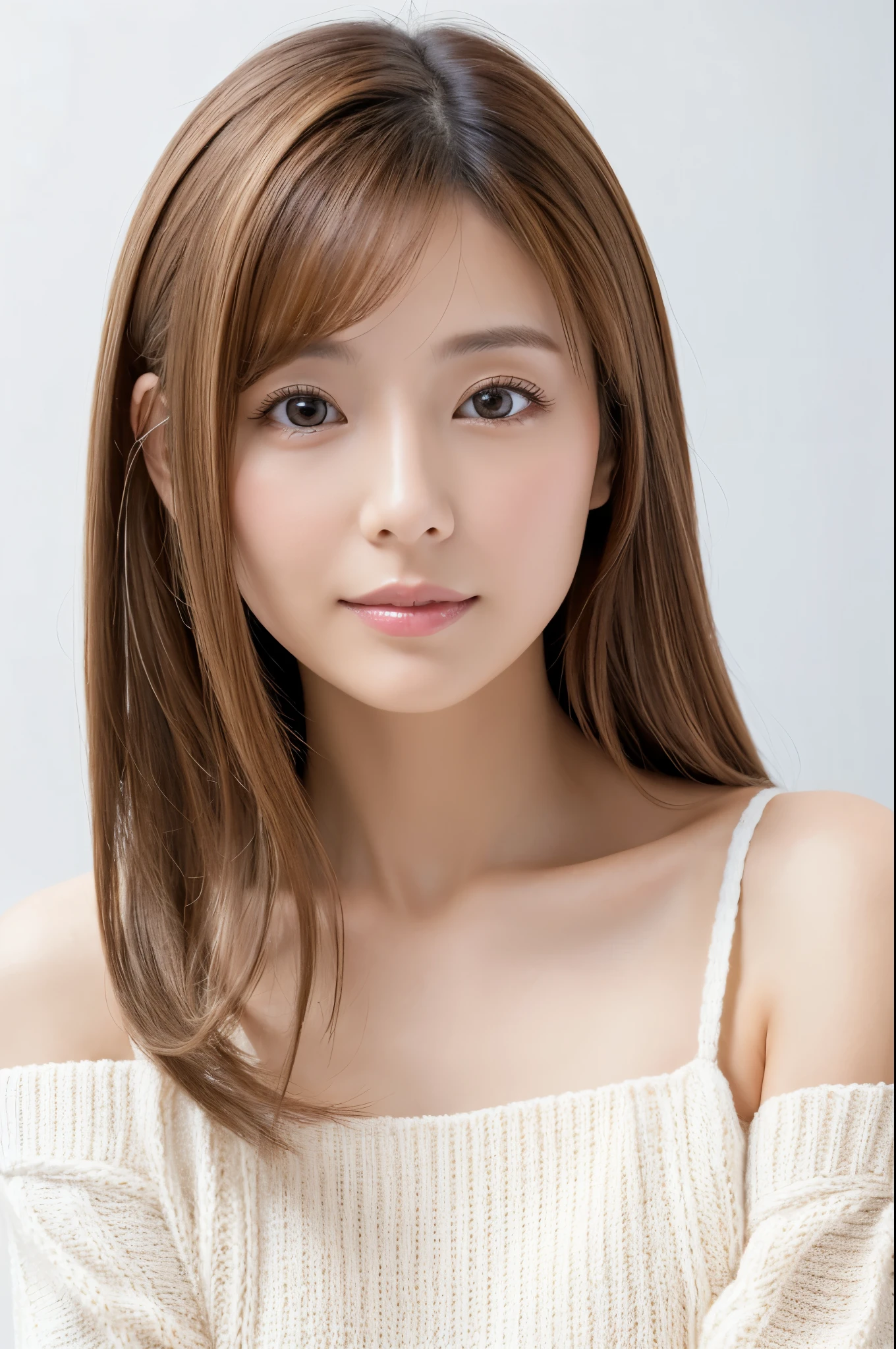 ((top-quality、8K、masuter piece:1.3))、1人、Hungarian:1.3、bule、Beautiful woman with slender abs:1.3、(Highlight Haircuts、Breast E Cup:1.2)、White see-through:1.1、hyperdetailed face、A detailed eye、二重まぶた、full body Esbian　Thin underwear　on the beds、A smile、a blond、Colossal tits