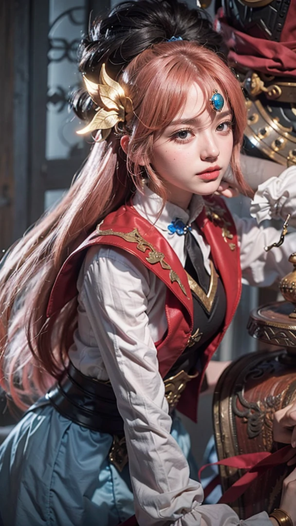 a close up of a girl , detailed strands of hair , big booobs ,  shadowbringers cinematic, 4 k detail fantasy, a beautiful fantasy empress, game cg, xianxia fantasy, xianxia hero, 2. 5 d cgi anime fantasy artwork, cinematic goddess close shot, ruan jia and artgerm, wow 4 k detail fantasy, hyper-detailed fantasy character, high definition, hyper- detailed,perfect, fantastic, detailed facial and body skin texture, detailed vagina (pussy), detailed eyes . ultra realistic, ultra detailed 