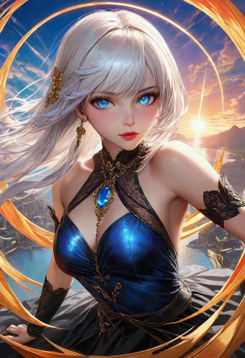 (masterpiece, top quality, best quality, official art, beautiful and aesthetic:1.2), (1girl), extreme detailed,(fractal art:1.3),colorful,highest detailed