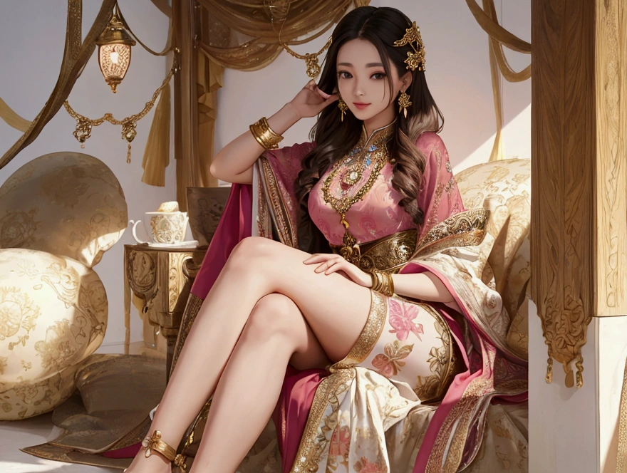 A beautiful girl face, youthful, nice clothes