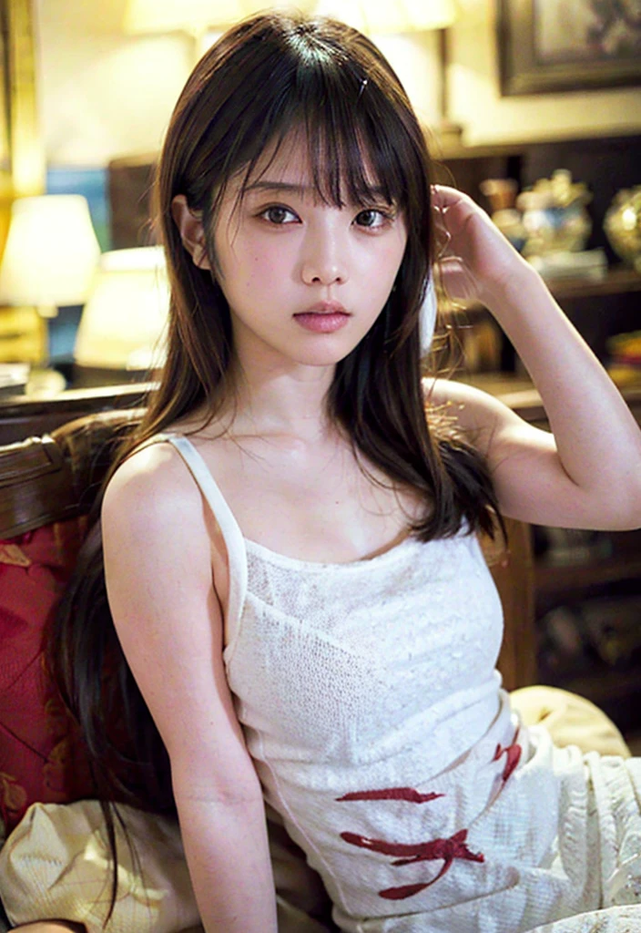 ((Extremely precise and accurate anatomy:1.0)), (photo Realistic:1.4), (hyper Realistic:1.4), (最高品質のRealisticな肌の質感:1.4), (Improvement of quality:1.4), (Enhances the beauty of skin texture:1.1), Clean and glowing skin, mesh, thin:1.2, (Realistic:1.3), Realisticなライティング, (Smoother lighting:1.05), (Improving the quality of cinema lighting:0.9), Backlight, A gentle light for your face, Ray Tracing, (Bright light:1.2), 32K, One Japanese woman, fine grain, Detailed face, (Film Grain:1.1),(Accentuates body lines:1.1), High resolution, Natural look, Kind eyes, Improves hair quality, Delicate light and shadow, Transparent muscles, Graceful pose, Beautiful Eyes, Sharp details, Soft light reflection, Beautiful contours, Delicate skin tone, Fine hair texture,Cute Japanese Women Photos, Little Woman, 20-year-old, Beautiful and perfect face, brown, Beautiful Face,