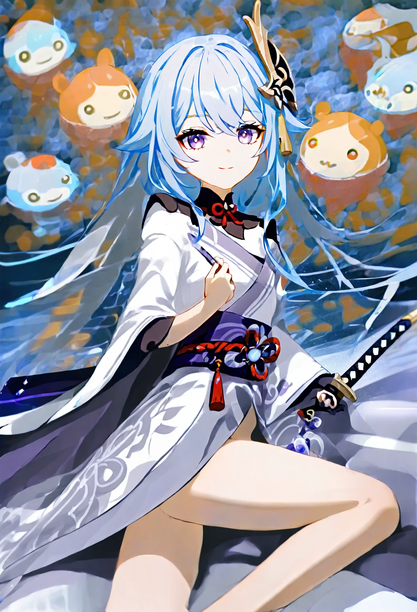 (score_9,score_8_en haut,score_7_en haut,score_6_en haut,score_5_en haut,score_4_en haut),des rails_Shogun,scaramouche_(Genshin_impact),humain_fourreau,arme,1fille,1garçon,épée,holding_arme,Japonais_vêtements,holding_épée,holding,musou_isshin_(Genshin_impact),dessin_épée,électricité,Long_cheveux,seins,frange,kimono,cheveux_ornement,noir_arrière-plan,simple_arrière-plan,fermé_œils,tomoé_(symbole),fleur,Mitsudomoe_(forme),armure,clivage,taupe_sous_œil,taupe,Monochromes,violet_cheveux,grand_seins,Couvert_bouche,violet_œils,cœur,ceinture,katana,place_couleur,court_cheveux
Negative prompt: (score_4,score_5,score_3,score_2,score_1),laid,mauvaises mains,pires mains,