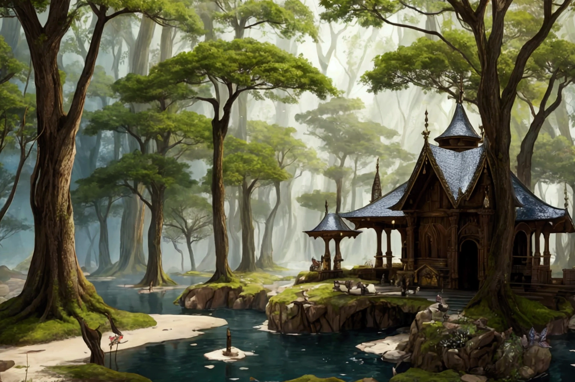 background, fantasy, fantastic, fantasy, forest