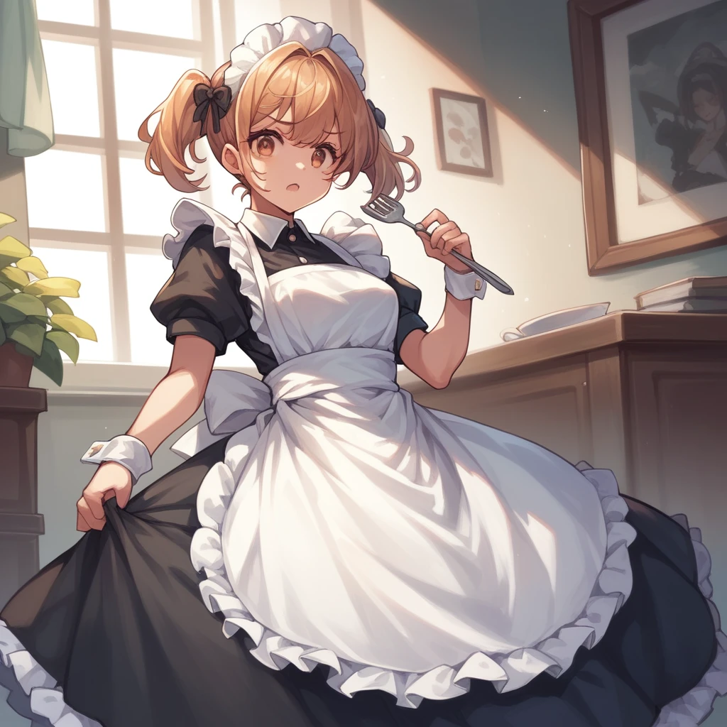score_9, score_8_superior, score_7_superior (score_9:0.9),score_8_superior,score_7_superior,Anime Style,evaluation_Safety,(PDXL),Maid's Headdress,lira,Maid clothes,One girl,alone,View your viewers,Triangular ears,Medium chest,Black Hair,robot,