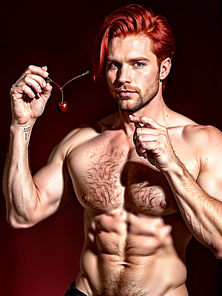 Masterpiece, (((35-year-old cherry red-hair Man with charm pretty face))) (((focus on eyes: Pretty eyes))) (((Fantasy: Middle age))) Duke. Ducal clothing. (((accurate hands, accurate eyes))) very detailed 8k HD high definition detailed realistic, skin detailed texture (((accurate male anatomy)))