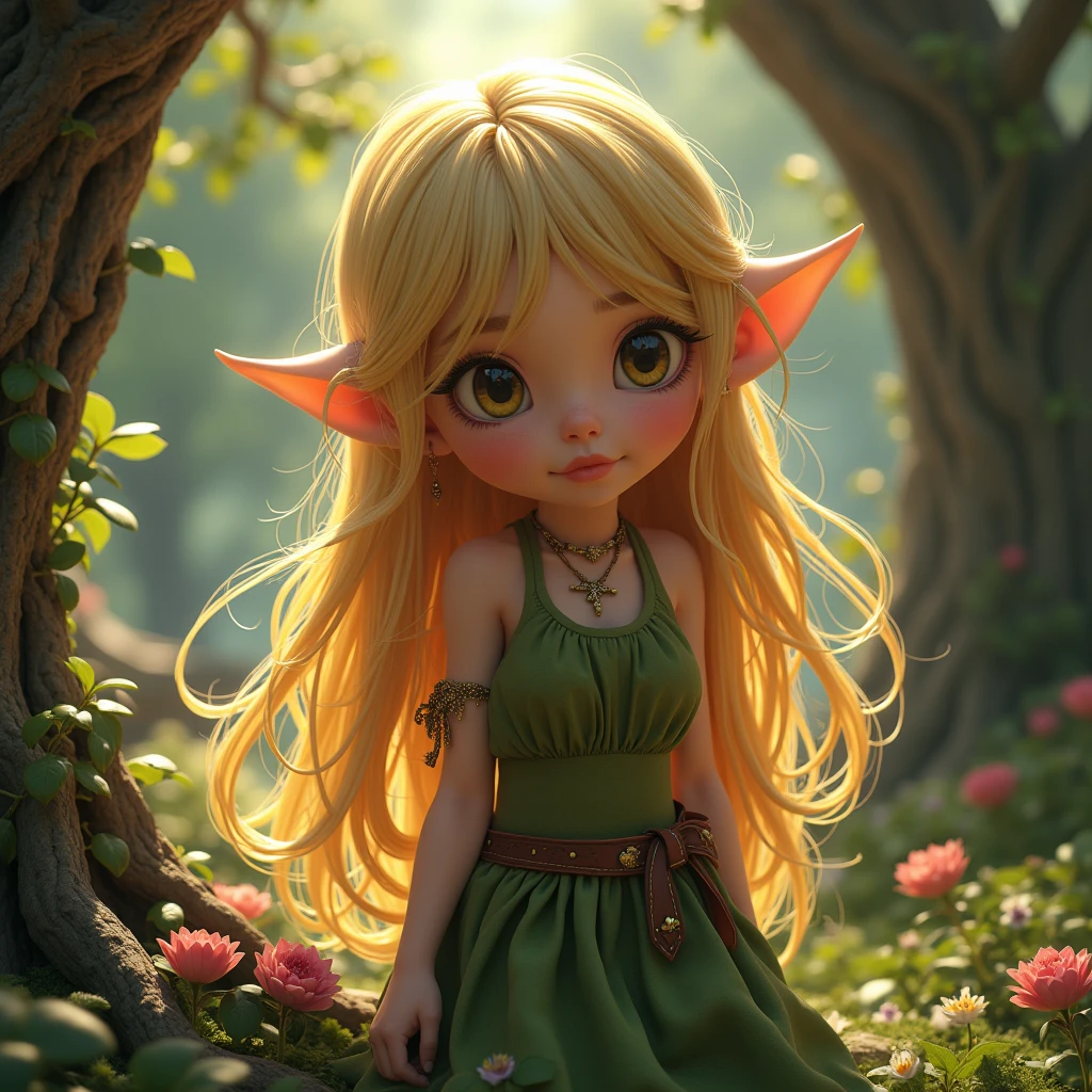 (((Masterpiece))), best quality, ultra-detailed CG unity 8k wallpaper, treehouse fille blonde 20 ans