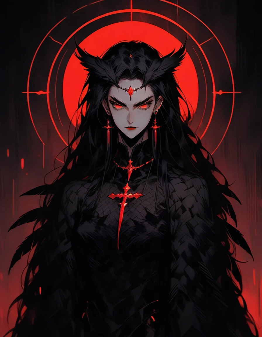 Create a manhwa-style illustration of a man-owl hybrid character. The character must have a majestic appearance, with an erect and imposing posture. Your eyes must be as black as night and piercing, and your feathers should have a subtle shine, reflecting an aura of mystery and power. The character must have owl characteristics, but still maintain the form and presence of a human. Your face must be human, but from the middle of your eyebrows to your hair you must have owl fur, adding a unique and elegant touch. It must be beautiful and delicate, with refined features and an air of enigma. The background should be atmospheric and suggest a nocturnal or mystical environment. Must be manhwa art style.