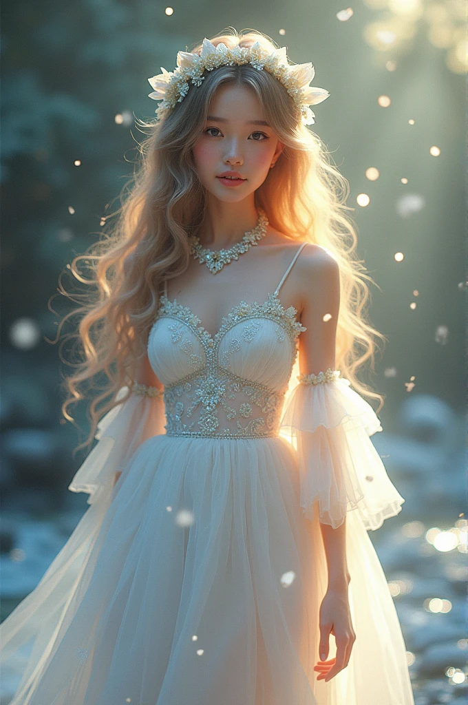 3d ,Cowherd and Weaver Girl,Magpie Bridge,Starlight,chiffon,Delicate and exquisite,Soft and light feathers