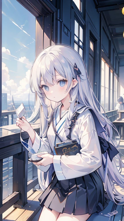 Louis Davis, Yuu Watase, Zdzisław Beksiński, John Bauer, Ken Flagg, Surrealism, wonder, strange, bizarre, fantasy, Sci-fi, Japanese anime, museum of dark history, photography, airplanes, phonographs, cars, advertisements, weapons, miniskirt beautiful high school girl as guide, perfect voluminous body, detailed masterpiece