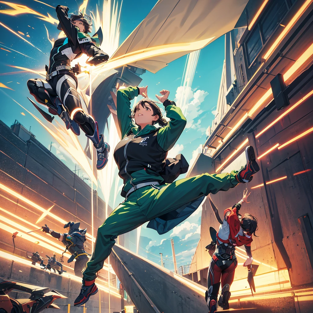 a jump to the sky into a rider kick