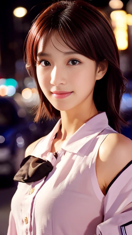 (1 girl, blouse buttons are undone.:1.2), Gorgeous Japanese K-pop Idol,
(RAW Photos, highest quality), masterpiece, 
(Realistic, Photorealistic:1.4), 

very delicate & beautiful, very detailed face, beautiful and detailed eyes, beautiful & detailed, cinema lighting, gentle & feminine, 

2k wallpaper, wonderful, finely, very detailed,
Very detailed CG Unity 8k 壁紙, high resolution, 
beautiful detailed lady, very detailed目と顔,
soft light, bob hair, ponytail, short hair with bangs, hot pink hair, EXID, Blackpink, Apink, jensen_Huang_Iconic_Black_Jacket, cupid 💘,

BREAK

(Snow:1.2), Tokyo Shibuya, City Lights, 
Perfect Anatomy, slender body, medium breasts, kind smile, (candid_Shot RNG 25%), close-up shot, medium shot or cowboy shot, bokeh, SFW,)