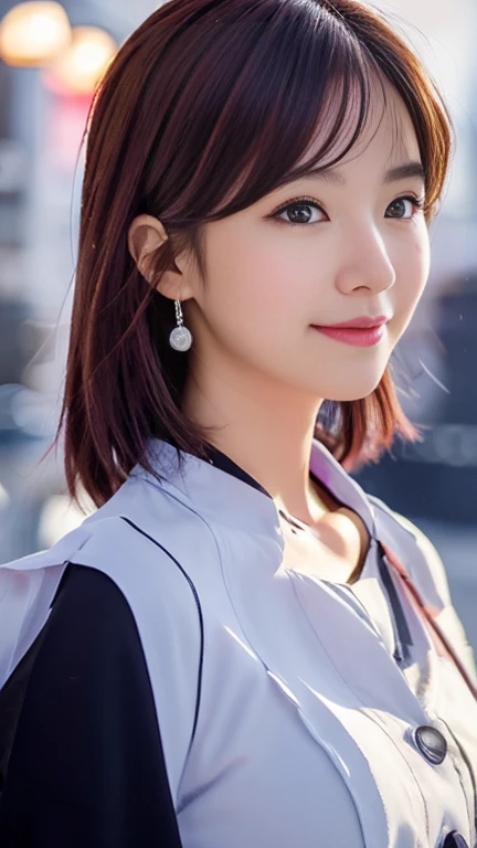 (1 girl, The buttons on the front of her blouse are undone.:1.2), Gorgeous Japanese actresses,
(RAW Photos, highest quality), masterpiece,
(Realistic, Photorealistic:1.4),
very delicate and beautiful, very detailed beautiful and detailed nose, beautiful & detailed, cinema lighting, gentle & feminine,
2k wallpaper, wonderful, finely, very detailed,
Very detailed CG Unity 8k 壁紙, high resolution,
beautiful detailed lady, very detailed目と顔,
soft light, bob hair, ponytail, short hair with bangs, hot pink hair, jensen_Huang_Iconic_Black_Jacket
BREAK
(Rain: 1.2), Tokyo Shibuya, City Lights,
Perfect Anatomy, slender body, medium breasts, kind smile, zoom-in face to waist, (candid_Shot RNG 25%), medium shot or cowboy shot, bokeh, SFW,)
