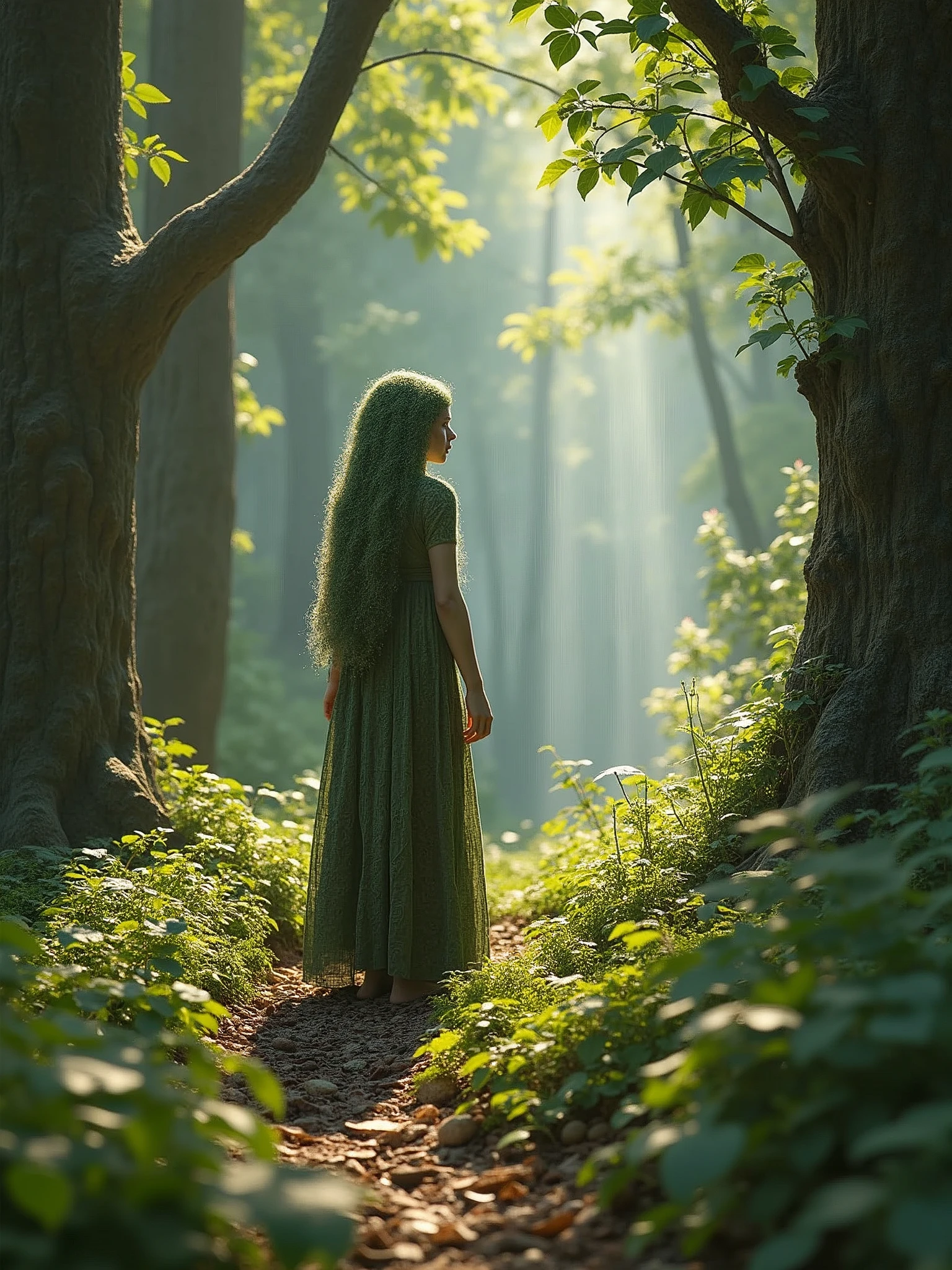 Native Natural Nature Entwive Female Mature Adult, ((masterpiece)), ((best quality)), ((highres)), ((extremely detailed CG unity 8k wallpaper)), The Entwives began to move farther away from the Ents because they liked to plant and control things, while the Ents preferred forests and liked to let things take their natural course. The Entwives moved away to what became the Brown Lands across the Great River, although the male Ents still visited them. The gardens of the Entwives were peaceful. ,varies,multi,etc. --v 6 --s 1000 --c 20 --q 500 --chaos 100