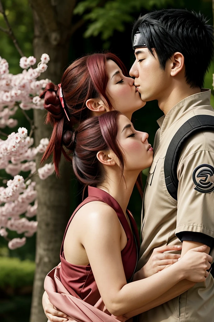 Naruto kissing Sakura [Naruto]