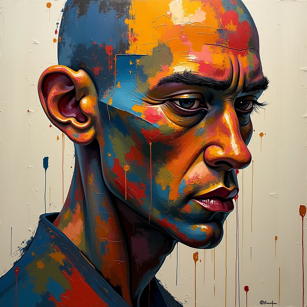 expressionist artwork image man