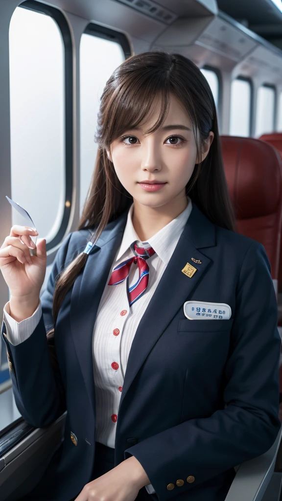 Super detailed, High resolution, Super detaileded, highest quality, wonderful, highest quality,Integrated 8K wallpaper, cinematic lighting, stewardess、20-year-old、Japanese