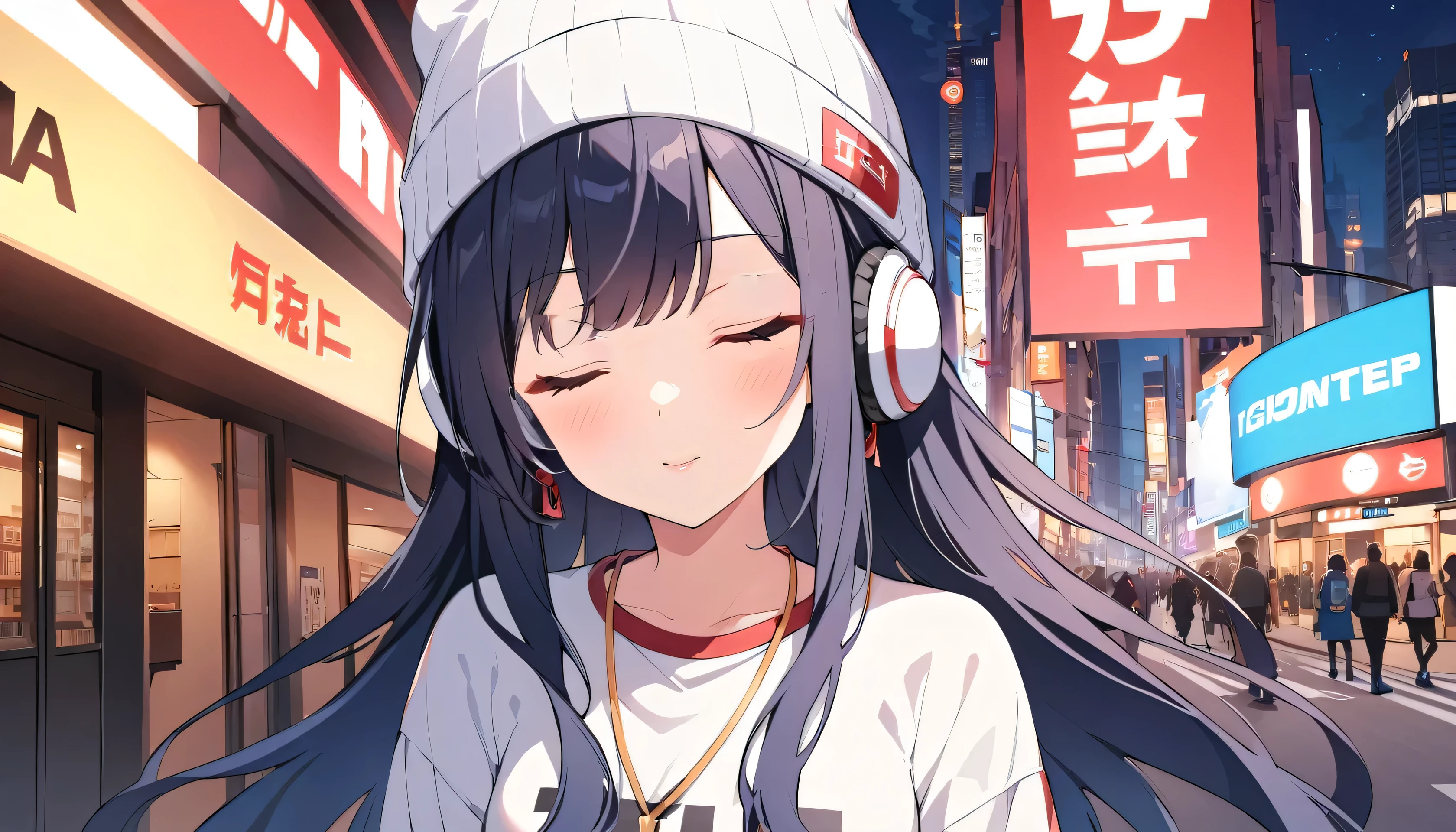 (closed eyes)