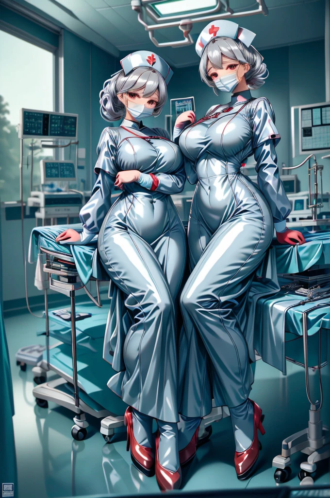 nurse uniform,hospital, latex nurse suit,nurses,busty,elbow gloves,labcoat,grey hair woman,red eyes , gigantic ,medical instruments,asian nurse,two nurses,speculum,examination room,oversize ,big ass ,strap on, lay on table ,legs spreaded,giving birth,gyno chair , dentist,Milf,latex,black uniform,oversize breasts