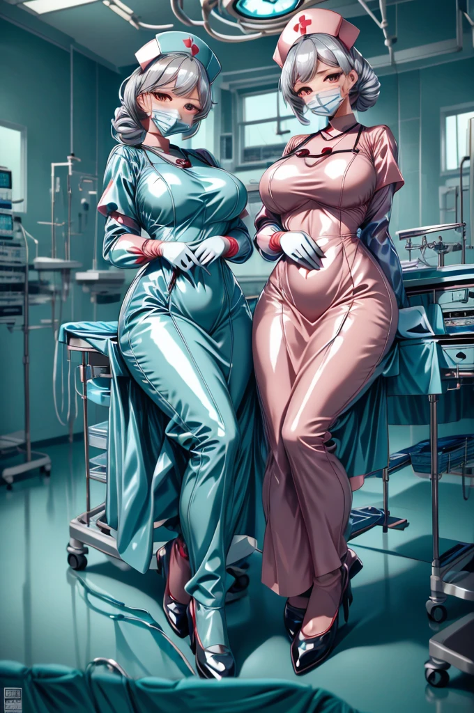 nurse uniform,hospital, latex nurse suit,nurses,busty,elbow gloves,labcoat,grey hair woman,red eyes , gigantic ,medical instruments,asian nurse,two nurses,speculum,examination room,oversize ,big ass ,strap on, lay on table ,legs spreaded,giving birth,gyno chair , dentist,Milf,latex,black uniform,oversize breasts