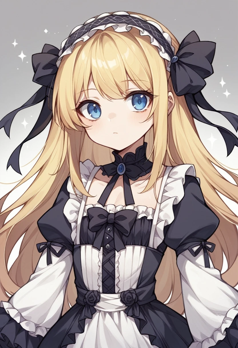 One Girl、Semi-long hair、Blonde、Blue Eyes、Young appearance、Slightly large chest、(Slightly large chest:1.4)、Gothic ta Fashion、whole body