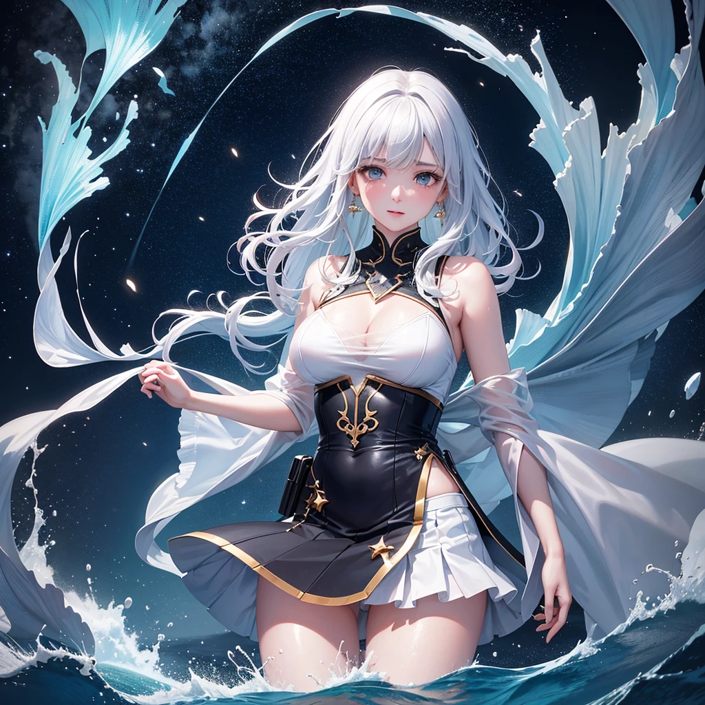 The bottom of the sea, deep sea, scenery, Starry Sky, night, One girl, alone, Outdoor, Are crying, Long Hair, White skin, silhouette, Short skirt
全身deep seaで号泣するアリス, Short skirt, holster, Absurd, RAW Photos, Very delicate and beautiful, masterpiece, Highest quality, Ultra-high resolution, 32K, Surreal, Very detailed, Detailed Description, 青White skin, 20-year-old, Natural Lip, Big Breasts, Earrings, Short Medium Hair, Wavy Hair, Full Body Shot,