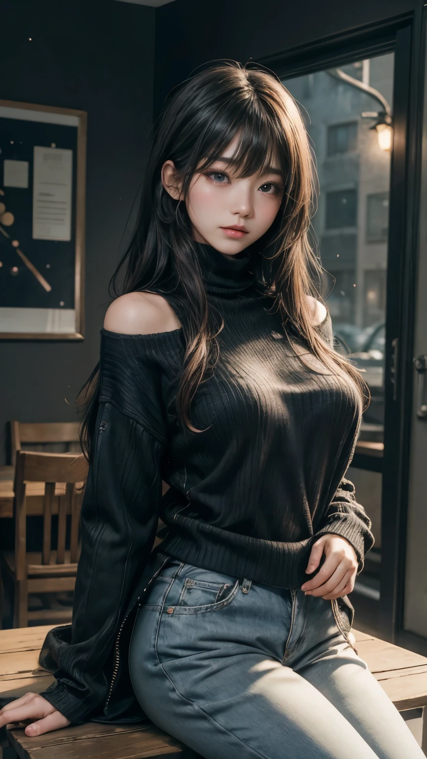 (最高qualityのディテール)、Realistic、8K Ultra HD、High resolution、(One Girl:1.2),(Fatal Beauty,Attractive beauty) ,(A supple and powerful physique),(Sensual charm),(Mysterious charm:1.1),(Captivating silhouette),The 超detailedな、高qualityのテクスチャ、複雑なdetailed、detailed、非常にdetailedなCG、高qualityの影、detailed 美しく繊細な顔、detailed 美しく繊細な目、Written boundary depth、Ray Tracing、20th Generation、Cute K-Pop Girls、(The Face of Ulzan in Korea)、Thin face、(Urzan-6500-v1.1:0.6)、PurerosFace_v1、Glowing Eyes、Perfect body、 Viewer Display、(最高qualityのディテール:1.2)、Realistic、8K Ultra HD、High resolution、Close-up of a woman, realistic girl rendering, 8k artistic german bokeh, Enchanting girl, Real Girls, Gurwitz, Gurwitz-style artwork, Girl Roleplay, Realistic 3D style, cgstation Popular Topics,, 8K Portrait Rendering,(truth,truth:1.4),(Sparkling eyes girl:1.2)、Best image quality, 最高quality, Realistic, 超detailedな, Realistic, 4K 8K Ultra HD Full Color RAW Photos, Fujifilm(Medium format), Hasselblad, Carl Zeiss, Incredible dynamic range photography(utility_art:Smooth-768:1.1),High resolution, High pixel count, 明確なdetailed, Clear images, Natural color reproduction, Noise Reduction, High fidelity, quality, Software Improvements, Upscaling, Optimized Algorithms, Professional-level retouching,
1. Oversized coat:
The coat is、Choose an oversized design that covers from shoulders to knees.。Color is classic navy or black、or warm khaki or beige, hang on.、Choose colors that match the season。
2. Knitted sweater or turtleneck:
To protect yourself from the cold、Knitted sweater or turtleneckを選択してください。Match the texture and color of the knit to the coat.。
3. Wide leg pants:
For pants, Choose a wide-leg design、Combines ease of movement and style。Denim in dark tones or black trousers will look good.。
4. Knee-high boots:
What is included in an oversized coat、足首からふくらはぎまでカバーするKnee-high bootsとの組み合わせ。Boots are black or dark brown and chic.、Gives a stylish impression。
5. accessories:
シンプルなゴールドまたはシルバーのaccessoriesを選択してください、Add elegance to your outfit。for example、Long necklaces and large earrings are recommended.。
6. Handbags:
Handbags、Choose a color that matches the tone of your outfit.。Shoulder bags and tote bags are convenient and stylish。
7. Compensateと髪型:
Compensate, Choose natural colors that flatter your skin。Wavy Hair、By creating loose curls、Appeal to softness。