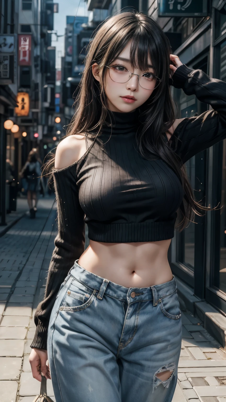 (最高qualityのディテール)、Realistic、8K Ultra HD、High resolution、(One Girl:1.2),(Glasses、Fatal Beauty,Attractive beauty) ,(A supple and powerful physique),(Sensual charm),(Glasses、Mysterious charm:1.1),(Big Breasts、Captivating silhouette),The 超detailedな、高qualityのテクスチャ、複雑なdetailed、detailed、非常にdetailedなCG、高qualityの影、detailed 美しく繊細な顔、detailed 美しく繊細な目、Written boundary depth、Ray Tracing、20th Generation、Cute K-Pop Girls、(The Face of Ulzan in Korea)、Thin face、(Urzan-6500-v1.1:0.6)、PurerosFace_v1、Glowing Eyes、Perfect body、 Viewer Display、(最高qualityのディテール:1.2)、Realistic、8K Ultra HD、High resolution、Woman close up， realistic girl rendering, 8k artistic german bokeh, Enchanting girl, Real Girls, Gurwitz, Gurwitz-style artwork, Girl Roleplay, Realistic 3D style, cgstation Popular Topics,, 8K Portrait Rendering,（truth，truth：1.4），(Sparkling eyes girl:1.2)、Best image quality, 最高quality, Realistic, 超detailedな, Realistic, 4K 8K Ultra HD Full Color RAW Photos, Fujifilm(Medium format), Hasselblad, Carl Zeiss, Incredible dynamic range photography(utility_art：Smooth-768:1.1),High resolution, High pixel count, 明確なdetailed, Clear images, Natural color reproduction, Noise Reduction, High fidelity, quality, Software Improvements, Upscaling, Optimized Algorithms, Professional-level retouching,

1. Oversized coat:

The coat is、Choose an oversized design that covers from shoulders to knees.。Color is classic navy or black、or warm khaki or beige, wait.、Choose colors that match the season。
2. Knitted sweater or turtleneck:

To protect yourself from the cold、Knitted sweater or turtleneckを選択してください。Match the texture and color of the knit to the coat.。
3. Wide leg pants:

For pants, Choose a wide-leg design、Combines ease of movement and style。Denim in dark tones or black trousers will look good.。
4. Knee-high boots:

What is included in an oversized coat、足首からふくらはぎまでカバーするKnee-high bootsとの組み合わせ。Boots are black or dark brown and chic.、Gives a stylish impression。
5. accessories:

シンプルなゴールドまたはシルバーのaccessoriesを選択してください、Add elegance to your outfit。for example、Long necklaces and large earrings are recommended.。
6. Handbags:

Handbags、Choose a color that matches the tone of your outfit.。Shoulder bags and tote bags are convenient and stylish。
7. Compensateと髪型:

Compensate, Choose natural colors that flatter your skin。Wavy Hair、By creating loose curls、Appeal to softness。