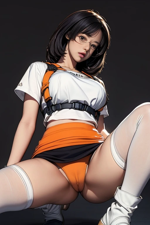 (((Accentuate your sexy breastsTback:1.75)))、(((Sexy knee-highs:1.35)))、((((Emphasizes the sexy crotch:1.35)))、((((Spread your legs wide、Touching the thigh、Showing off your crotch、はみ出たthin陰毛、large pointy breasts))))、((Boyfriend and girlfriend having sex in missionary position:1.5))、((Sexual pose:1.5))、((Spread legs POV:1.5))、、Browsing Caution、(Humans are biologically correct、references) 、 lose extra limbsslim limbsextra numbersmutated hands and finger fusionfingersslim bad handslong necklong body anatomybad deformationbad deformation no extra breasts、Not Futanari、(Perfect Anatomy)、masterpiece、super high quality、 8k、masterpiece、Highest quality、Ultra-high resolution、Maximum resolution、Very detailed、Professional Lighting、anime、woman、thin、Very beautiful face、Very beautiful eyes、(Very detailedな目)、Very detailedな顔, high school girl、White Sailor Suit、White knee-high socks、Equipped with a sniper rifle、Red Eye、Black Hair、Hangerless Long Gloves、Tactical Boots、Equipped with transparent orange shooting goggles and pencil skirt、Equipped with a chest rig, (((Hold the gun and take aim)))