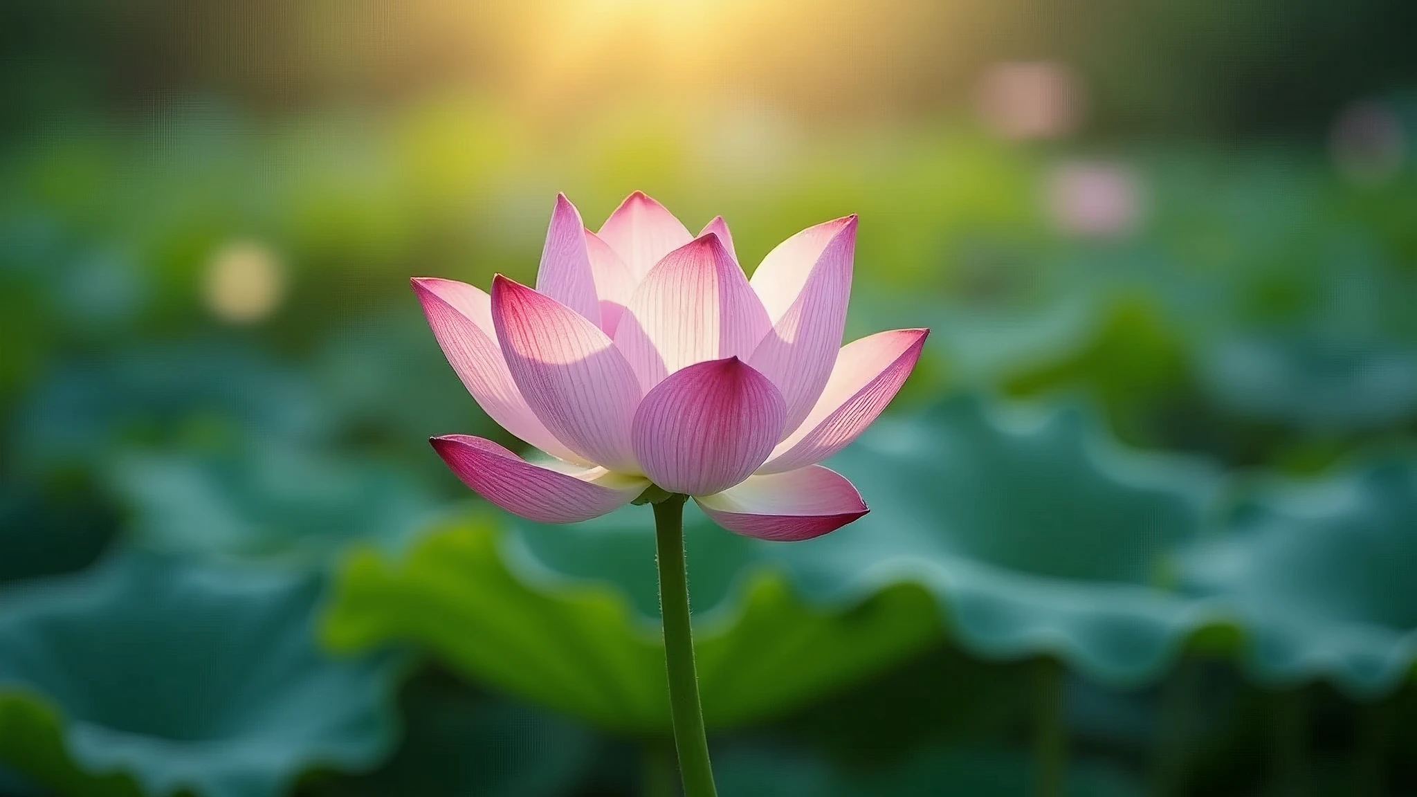 fantasy, magic energy,thailand、Lotus flowers bloom